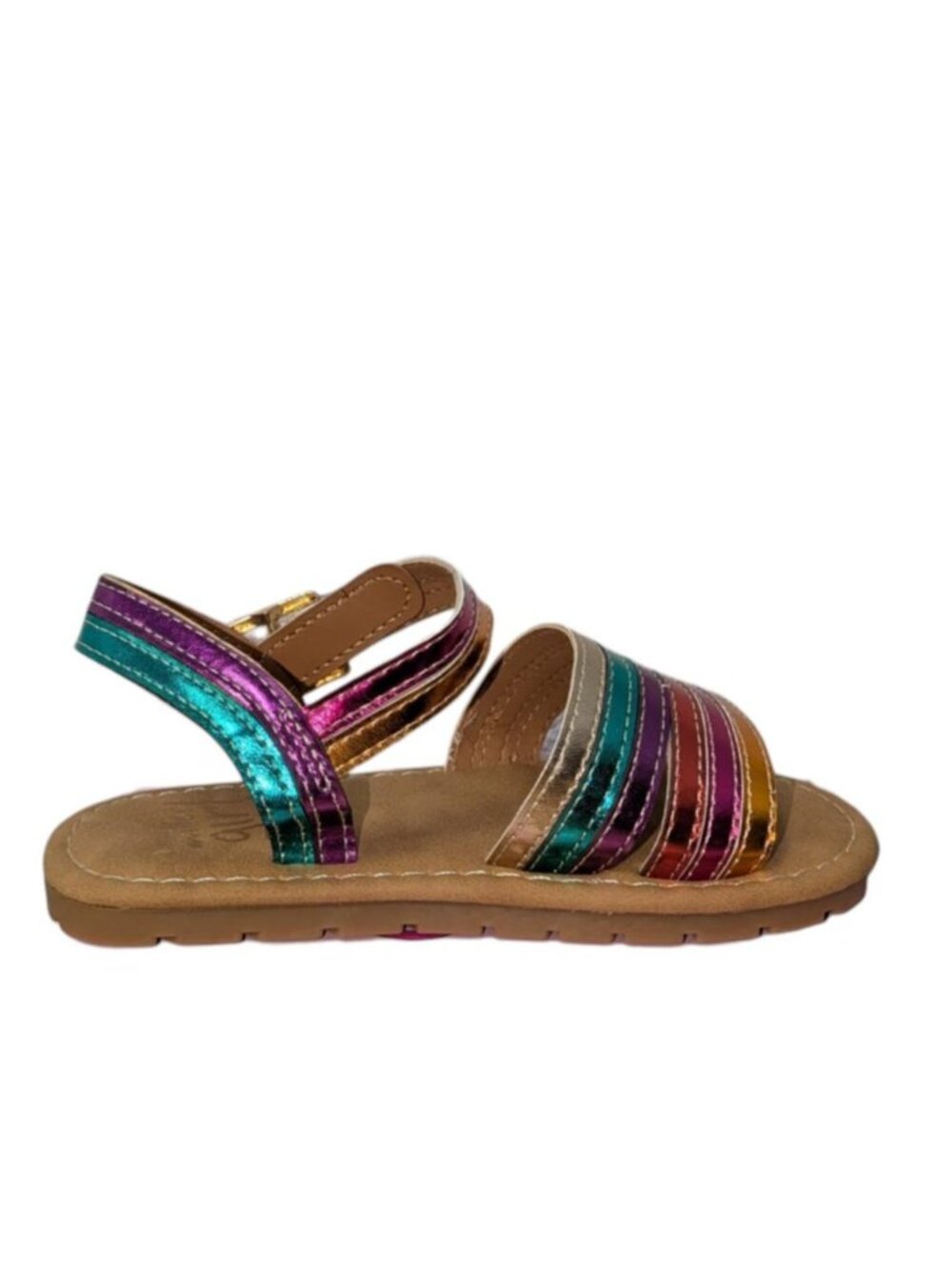 Olivia Miller Girl's Rainbow Daze Strappy Sandals, Size 10 - O